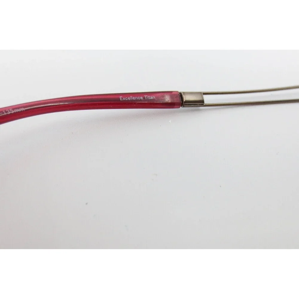 Line Art Charmant XL2137 Excellence Titan Rimless Eyeglasses Burgundy 51-17-135